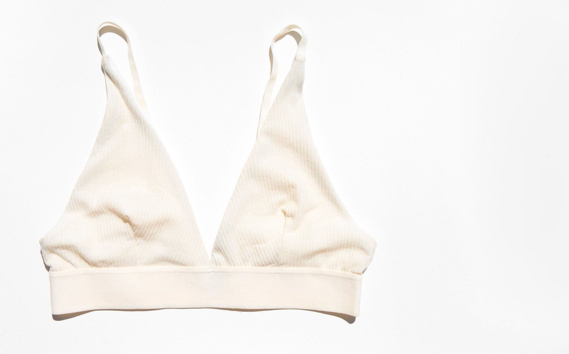 Baserange Ribbed Triangle Bra