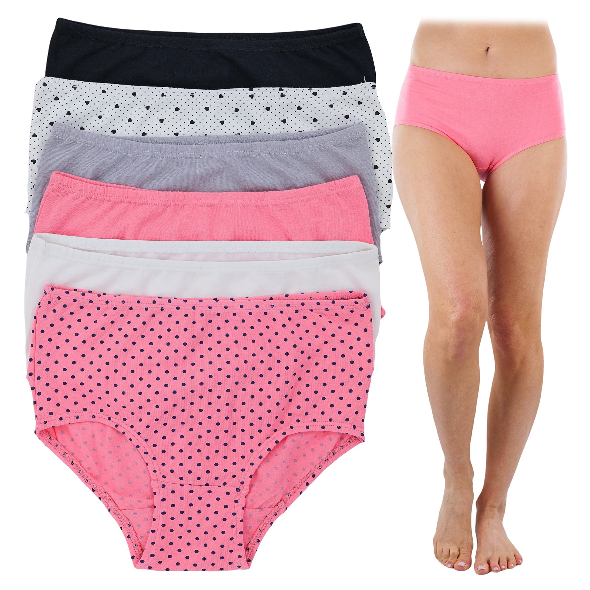 6-Pack: ToBeInStyle Women's High Waisted Gridle Panties Women's Swimwear & Lingerie S - DailySale