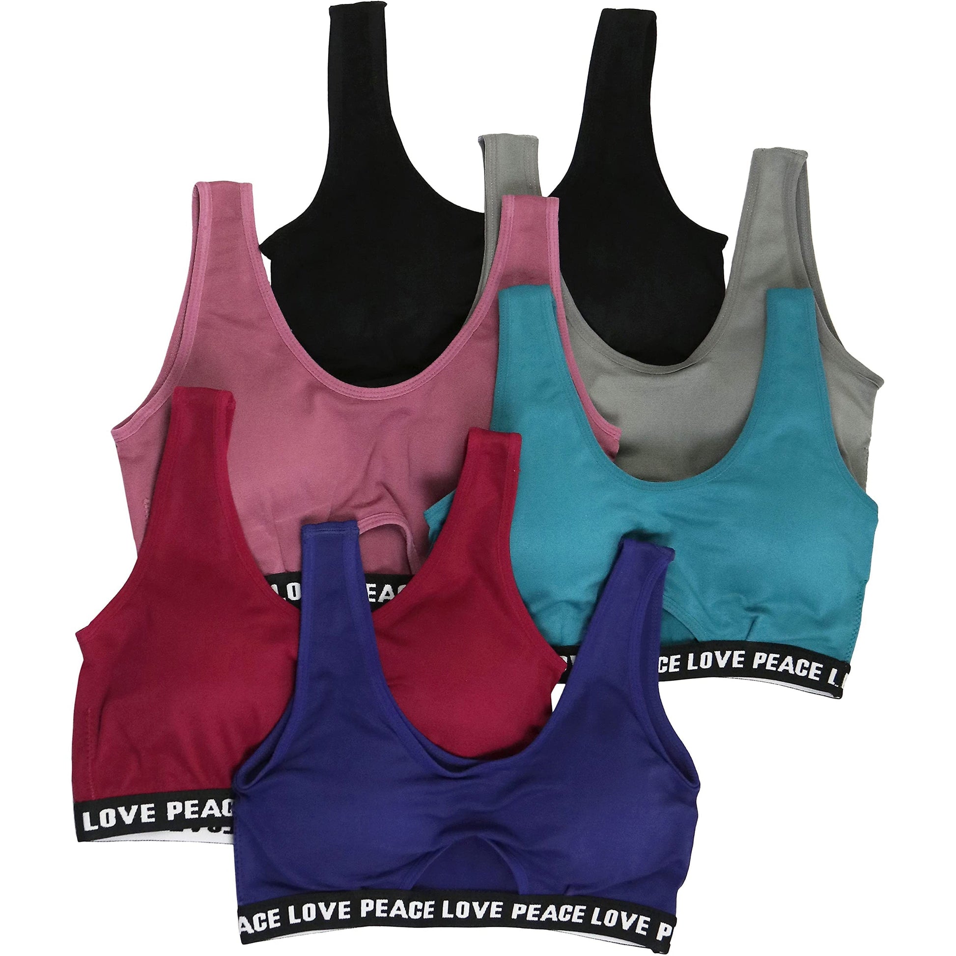 6-Pack: ToBeInStyle Women's Seamless Bralettes