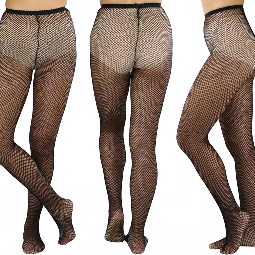 6-Pack: Women's Assorted Fishnet Sheer Microfiber Net Pantyhose Women's Clothing Black Regular - DailySale