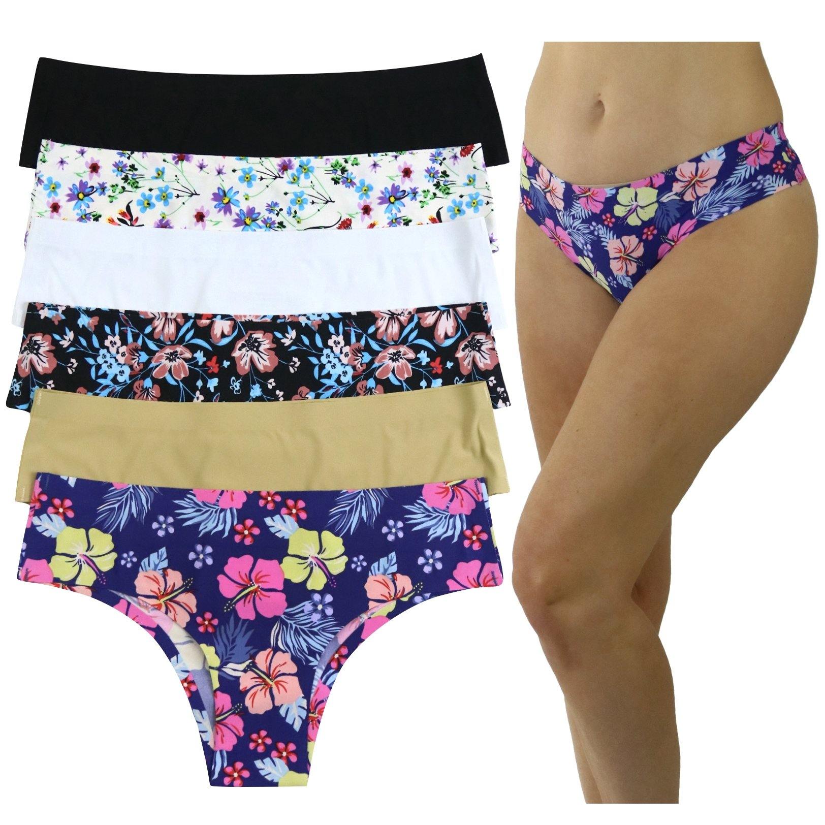 6-Pack: Women's Invisible Hem Line Thongs
