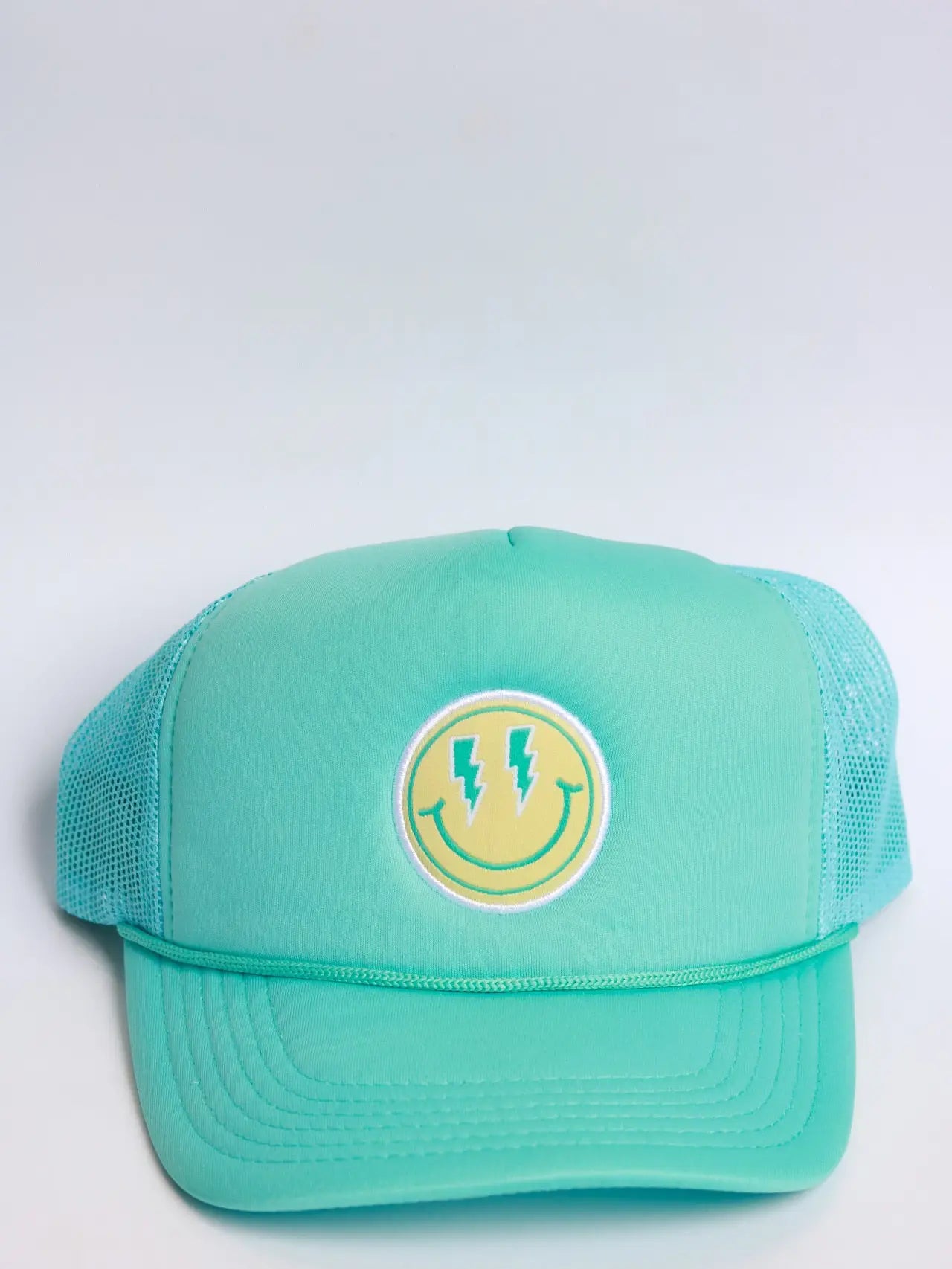 Azure Smiley Trucker Hat