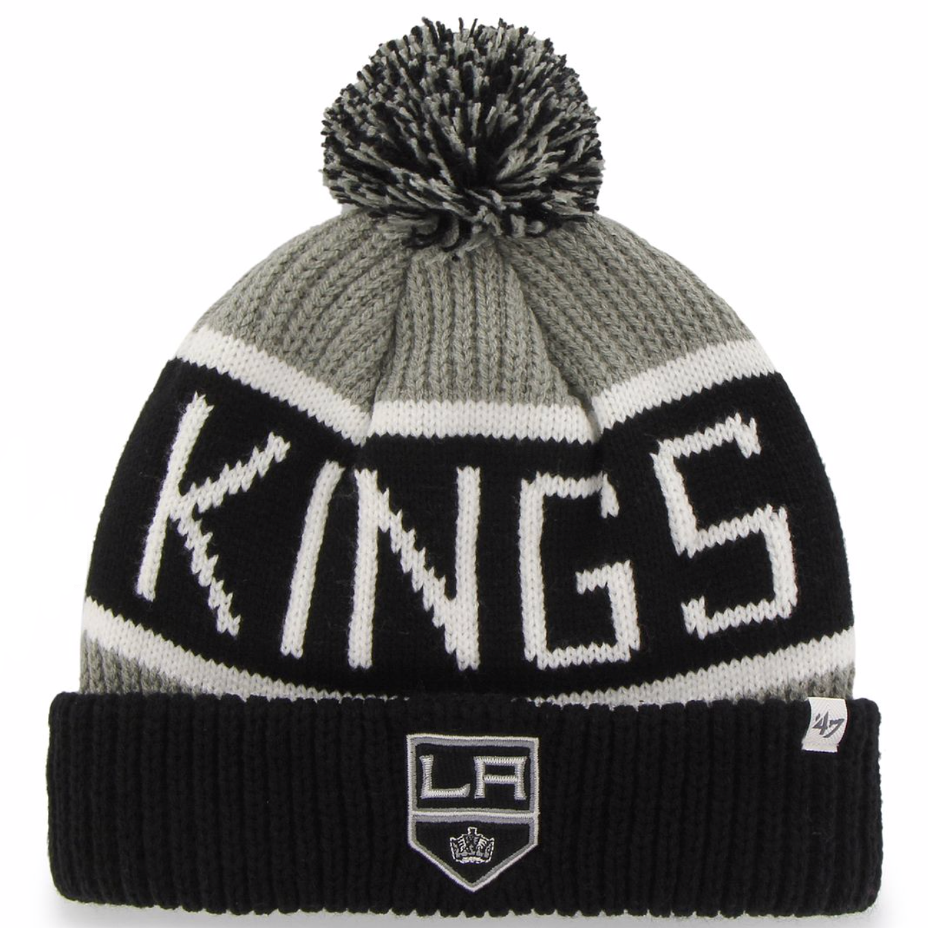 '47 Brand - L.A Kings Bobble Hat - Black / Grey