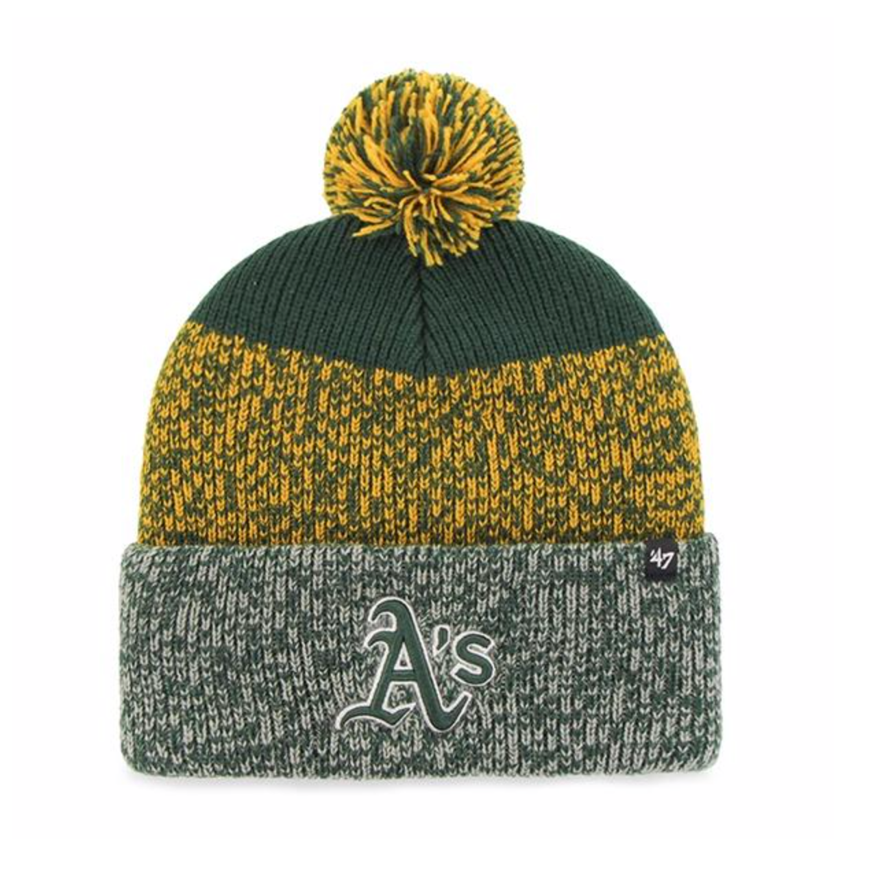 '47 Brand - Oakland A's Beanie - Yellow / Green