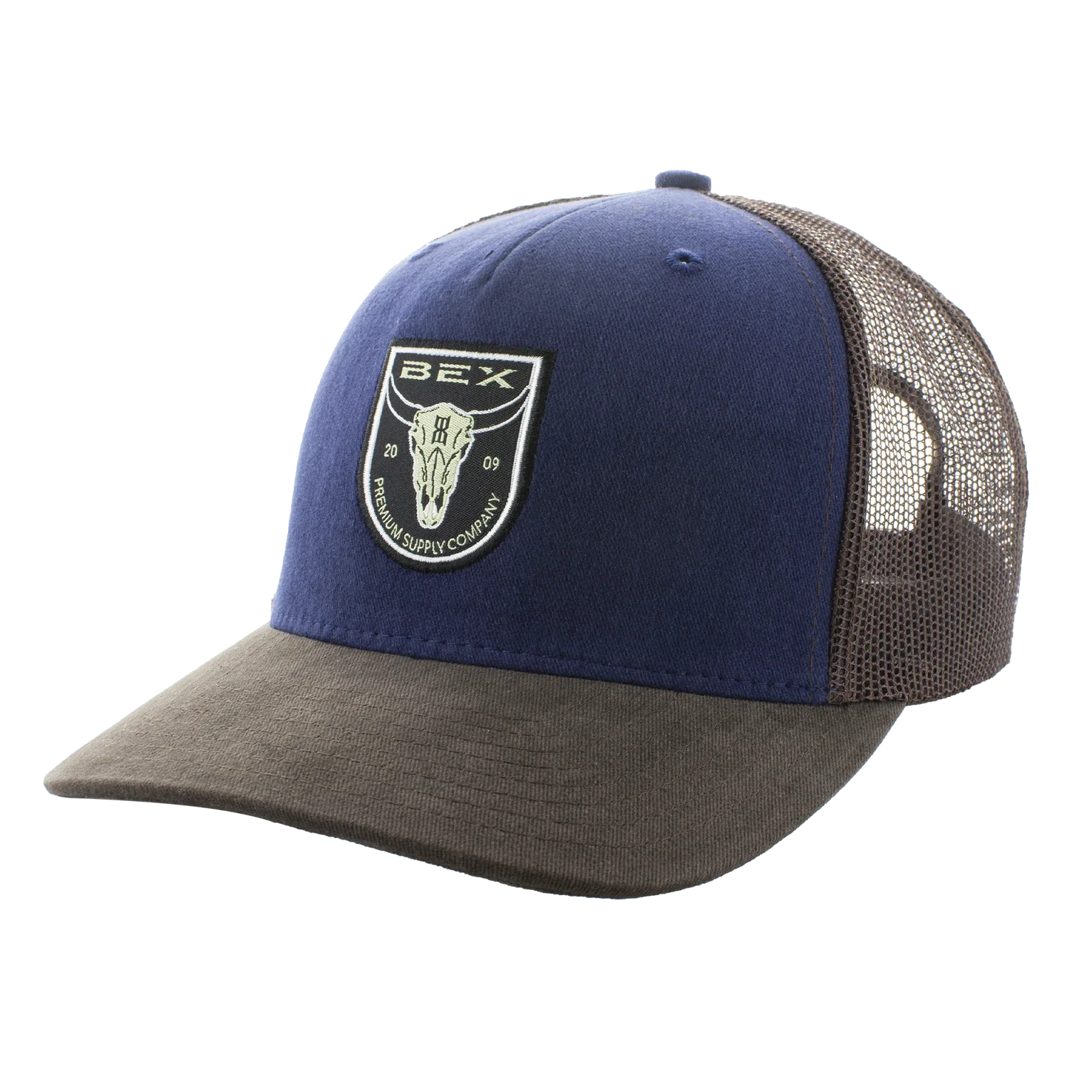 BEX Navy/Brown Steer Cap