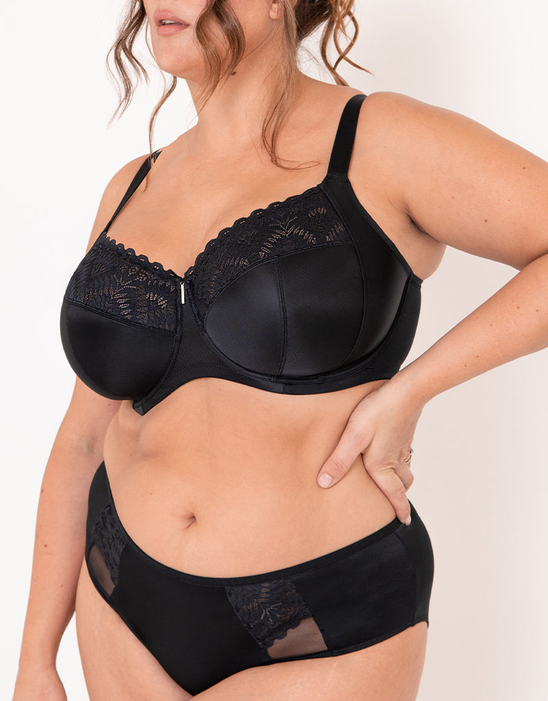 Adella Athena Full Cup Side Support Bra Black